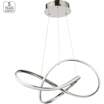 Εικόνα της Φωτιστικό Κρεμαστό Se Led 60 Malbera Pendant Chrome Home Lighting 77-8127