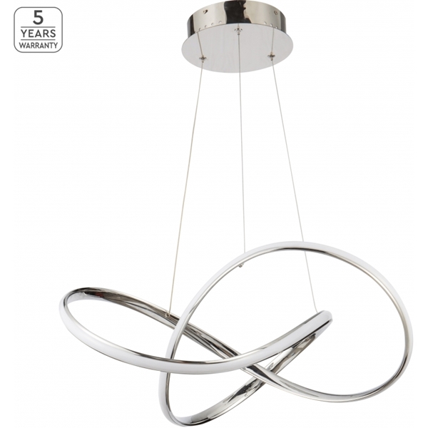 Εικόνα από Φωτιστικό Κρεμαστό Se Led 60 Malbera Pendant Chrome Home Lighting 77-8127