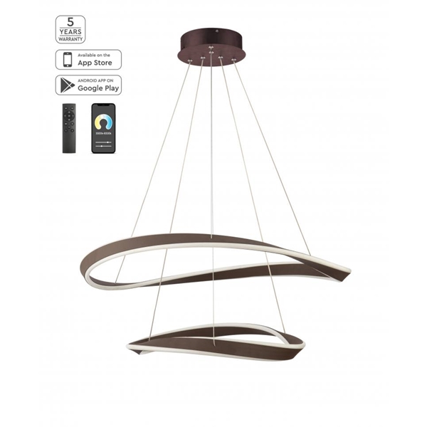 Εικόνα από Φωτιστικό Κρεμαστό Se Led Smart 82 Mateo Pendant Gold Mat Home Lighting 77-8129