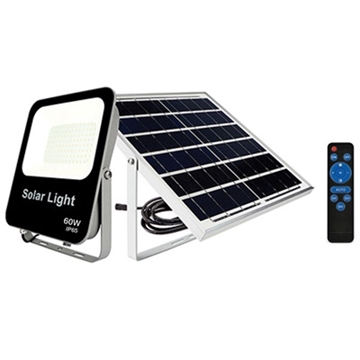 Εικόνα της Προβολεας Led 60W (Dl) 3.2V/12Ah Με Solar Panel Και Remote Control B43060 Rlx