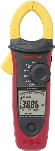 Εικόνα από Amprobe ACDC-52NAV 600A AC/DC TRMS Αμπεροτσιμπίδα