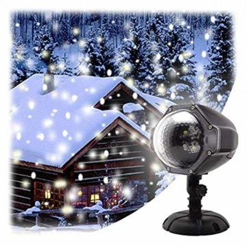 Εικόνα της Χριστουγεννιάτικος Προτζέκτορας Χιόνι Λευκό LED IP44 04.P-SNOW EPAM