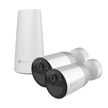 Εικόνα της CS-BC1-B2  Smart kit Παρακολούθησης 2MP IP Wi-Fi Λευκή Κάμερα 2.8mm Για Εσωτερική & Εξωτερική Χρήση Με Σταθμό Βάσης Ezviz