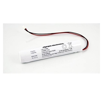 Εικόνα της A-931/Ht Hf (Halogen Free) Μπαταρία Ni-Cd 3.6V/1000mAh Με Καλώδιο & Φις για Φωτιστικό GR-60 Olympia Electronics 601233610