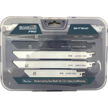 Εικόνα της ΣΕΤ ΛΑΜΕΣ ΣΠΑΘΟΣΕΓΑΣ 18τεμ (035503) BORMANN Pro BHT1640