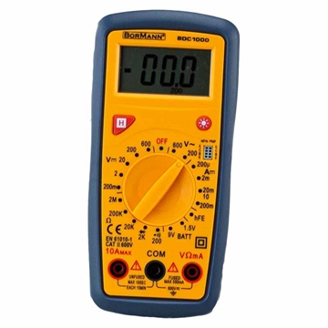 Εικόνα της Πολυμετρο Ψηφιακο Ac/Dc 200V (028420) BORMANN BDC1000