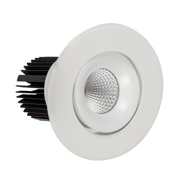 Εικόνα της Χωνευτό κινητό σποτ led 24w 4000K 2.400lm 40° Dimmable IP20 λευκό ματ VK/04292/W/D/C VKLighting 64174-956724