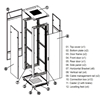 Εικόνα από Rack Επιδαπεδιο Διπλο 18U Π60/Β60 Snb6618 (2Tem) Safewell