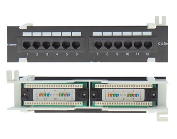 Εικόνα της Patch Panel Cat5E Utp 12P Επιτοιχο Safewell