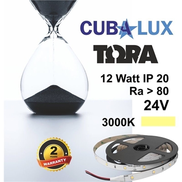 Εικόνα της Ταινία LED 12W Ip20 24V Ww 3000K 5M Tora Cubalux 50-0067