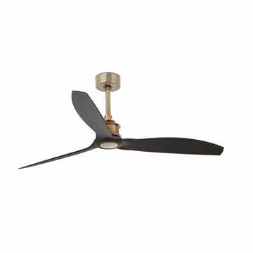 Εικόνα της Ανεμιστήρας Οροφής Just Fan Gold/Wood Ceiling Fan Black Blades Faro 33417