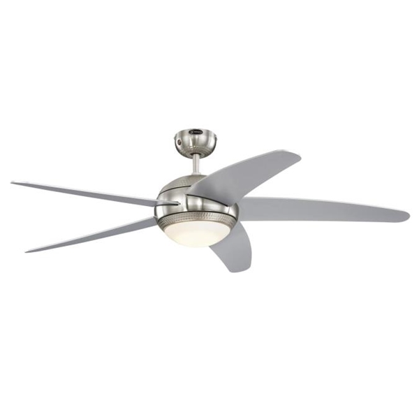 Εικόνα από Ανεμιστήρας Οροφής 52in-132cm Bendan Satin Chrome/Silver blades, LED Westinghouse 7206940