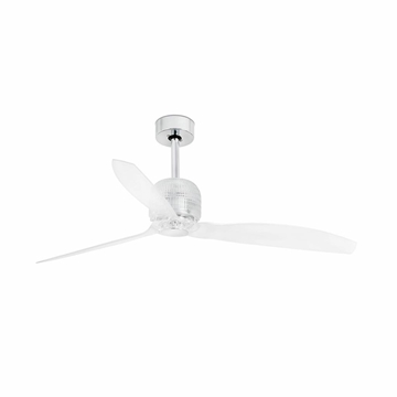 Εικόνα της Deco Fan O1280 Mm Chrome 3 Transparent Blades Faro 33394D