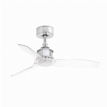 Εικόνα της Just Fan Xs O810Mm Chrome Transparent Blades Faro 33426