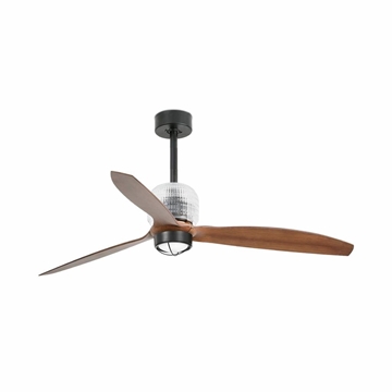 Εικόνα της Deco Fan O1280Mm Black Wood Blades 17W 3000K Faro 33395D-10