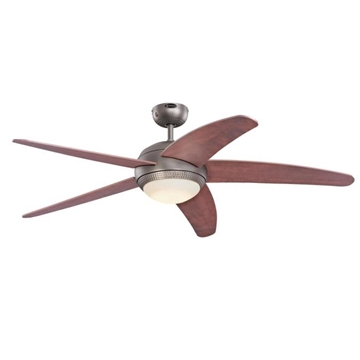 Εικόνα της Ανεμιστήρας Οροφής 52in-132cm Bendan Dark Pewter/Applewood blades, LED Westinghouse 7207140