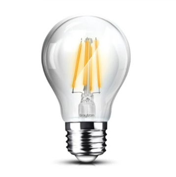 Εικόνα της Λάμπα led filament διάφανη Α60 6w E27 2700K BA38-00620 Braytron