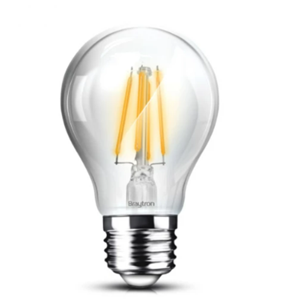 Εικόνα από Λάμπα led filament διάφανη Α60 7w E27 6500K BA38-00723 Braytron