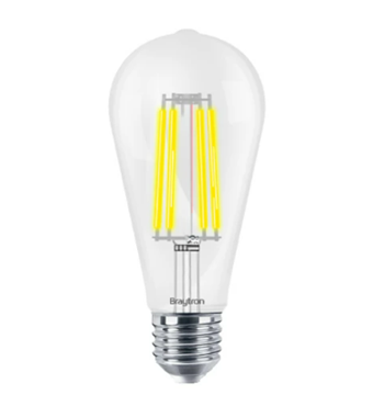 Εικόνα της Λάμπα LED 7W ST64  Ε27 Filament Διάφανη 2700Κ Braytron BA46-00720