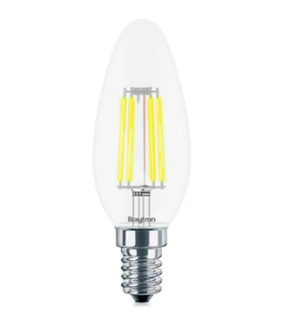 Εικόνα της Λάμπα led filament διάφανο κερί 4w E14 3000K BA36-00410 Braytron