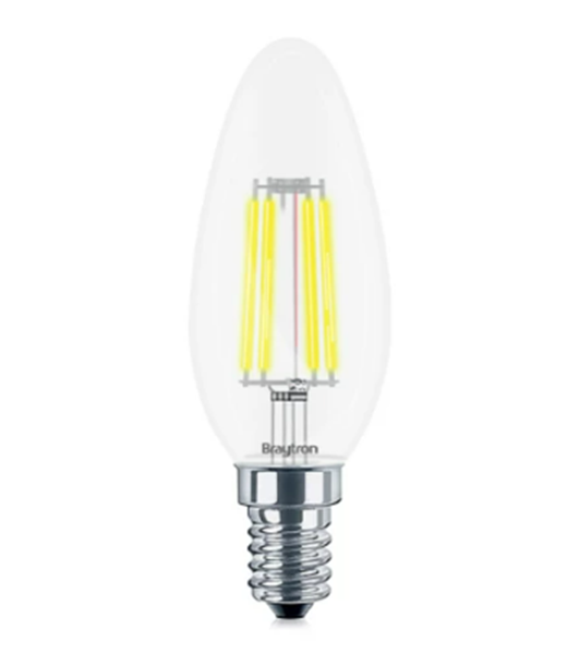 Εικόνα από Λάμπα led filament διάφανο κερί 4w E14 3000K BA36-00410 Braytron