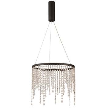 Εικόνα της Φωτιστικό Κρεμαστό Se Led 40 Crescendo Pendant Black Home Lighting 77-8135