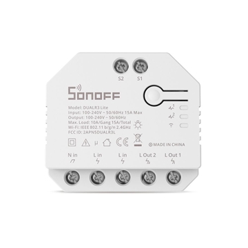 Εικόνα της SONOFF DUALR3 Lite - Wi-Fi Smart Dual Relay Two Way Power Metering - Smart Switch