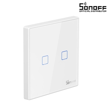 Εικόνα της SONOFF T2EU2C-RF - 433MHz Wireless Smart Wall Touch Button Switch 2 Way - RF Series