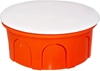 Εικόνα από Κουτι Διακλαδώσεων Στρογγυλό με καπάκι Φ72x30 Πορτοκαλί 08-21001-001 Courbi
