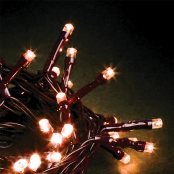 Εικόνα από Χριστουγεννιατικα Λαμπακια (Σειρά) 140 LED Θερμό Λευκό Επεκτεινόεμνα Πράσινο Καλώδιο Ρεύματος 27-00243 Fos me
