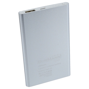 Εικόνα της POWER BANK 5V, 5000mAh SILVER (020868) BORMANN BBC5001