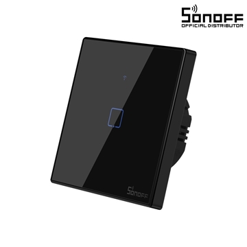 Εικόνα της Διακόπτης Τοίχου Smart T3EU1C-TX-EU-R2 Wi-Fi 1 Way TX GR Series SONOFF 80018