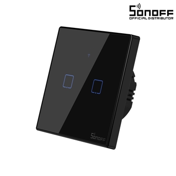 Εικόνα της Διακόπτης Τοίχου Smart T3EU2C-TX-EU-R2 Wi-Fi 2 Way TX GR Series SONOFF 80019