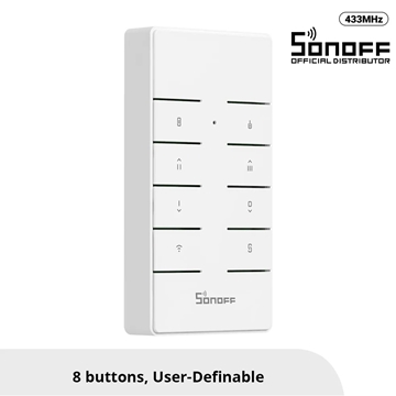Εικόνα της Sonoff Rm433R2 - Remote Controller Rf 433Mhz 8 Key (Battery Included) 80074