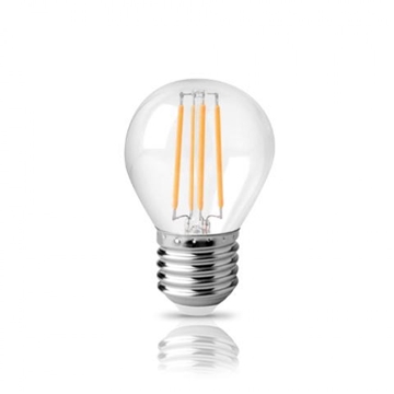 Εικόνα της Led Filament Σφαιρικο E27 Διαφανο 6W 2800K 520L Λαμπα 44-05034