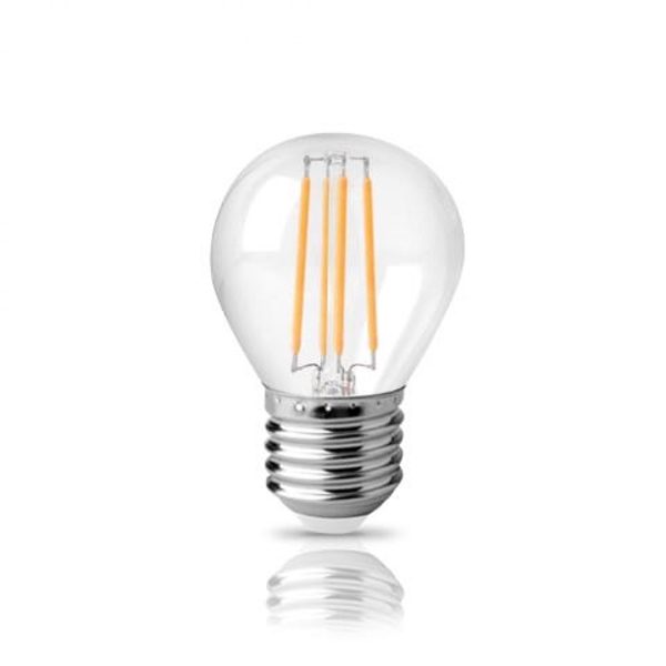 Εικόνα από Led Filament Σφαιρικο E27 Διαφανο 6W 2800K 520L Λαμπα 44-05034