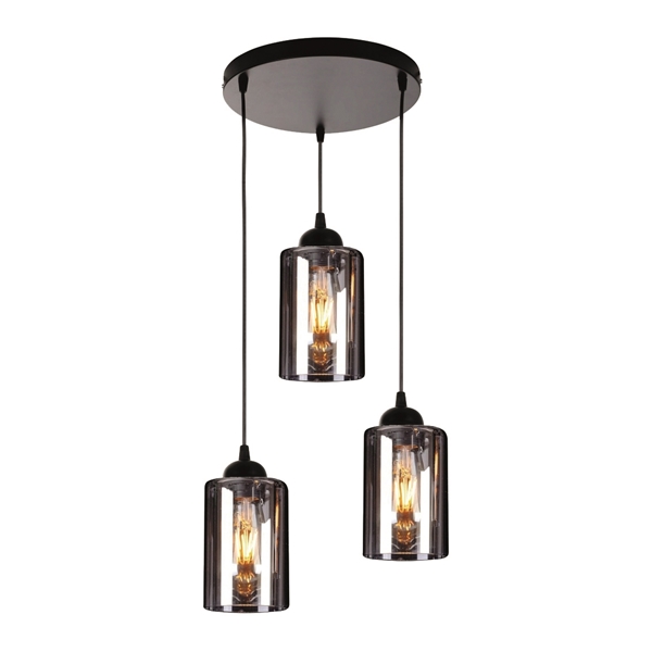 Εικόνα από KQ 8877-3A SMOG PENDANT SMOKED GLASSES HOME LIGHTING 77-8202