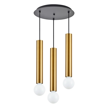 Εικόνα της SE21-GM-5-3BL ADEPT TUBE GOLD MATT Gold Matt Pendant Home Lighting 77-8682