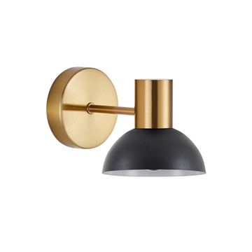 Εικόνα της SE21-GM-16-MS3 ADEPT GOLD MATT WALL LAMP BLACK METAL OME LIGHTING 77-8309