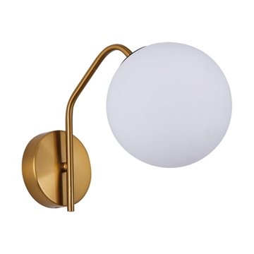 Εικόνα της SE21-GM-25 FLAKE GOLD MATT WALL LAMP OPAL GLASS Δ1 HOMELIGHTING 77-8288