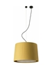 Εικόνα από Samba Black Pendant Lamp Yellow Ribboned Lampshade Faro 64314-45