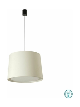 Εικόνα της Conga Black Pendant Lamp E27 O500*350*O450 White L Faro 64315-54