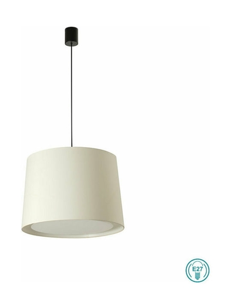 Εικόνα από Conga Black Pendant Lamp E27 O500*350*O450 White L Faro 64315-54