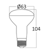 Εικόνα από Λάμπα led R63 9w E27 6500K BA34-00923 Braytron