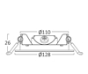 Εικόνα από Panel led 6w στρογγυλό χωνευτό 4000Κ  Φ10 BP01-60610 Βraytron