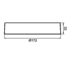 Εικόνα από Panel led 12w στρογγυλό 4000K εξωτερικό 172x33mm LP03-61210 Braytron