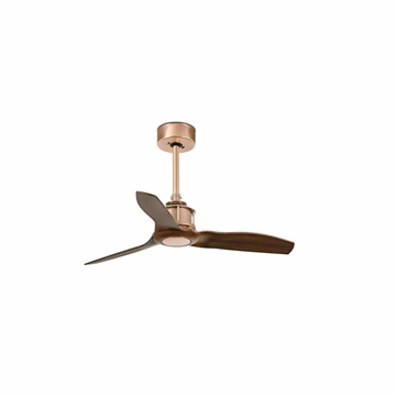 Εικόνα της Ανεμιστήρας Οροφής 81cm με Φως Copper / Wood Just Fan Faro Barcelona 33423