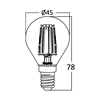 Εικόνα από Λάμπα Led Filament E14 P45 4W 2200K BB37-00410 Braytron