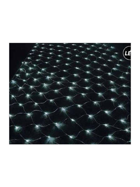 Εικόνα από Χριστουγεννιάτικα Λαμπάκια Δίχτυ LED Ψυχρό με Πράσινο Καλώδιο 2x4m JOYLIGHT-FOSME 27-00389