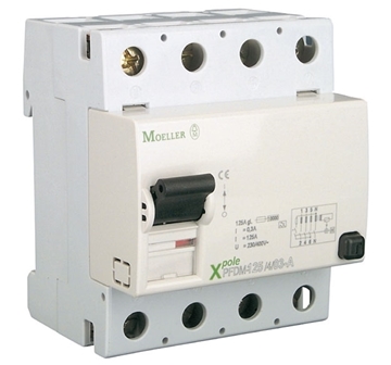 Εικόνα της Ρελέ Διαφυγής AC 4P 125A 300mA, Moeller PFDM-125/4/03